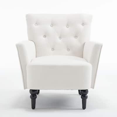 29.13" Linen Upholstered Arm Chair