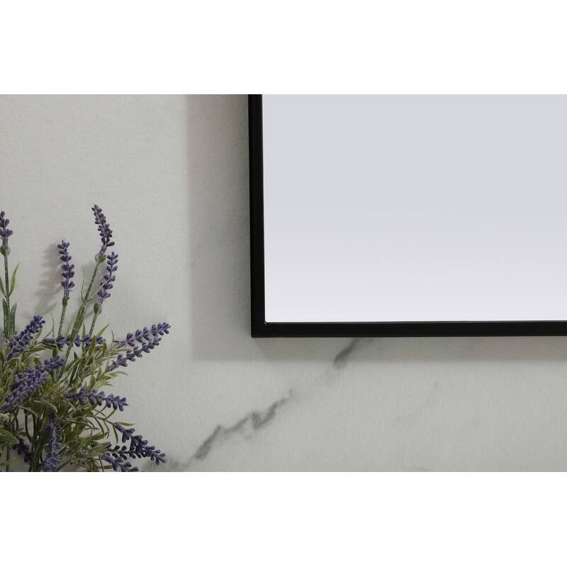 Indigo Home Metal Frame Arch Mirror 36x30 Inch