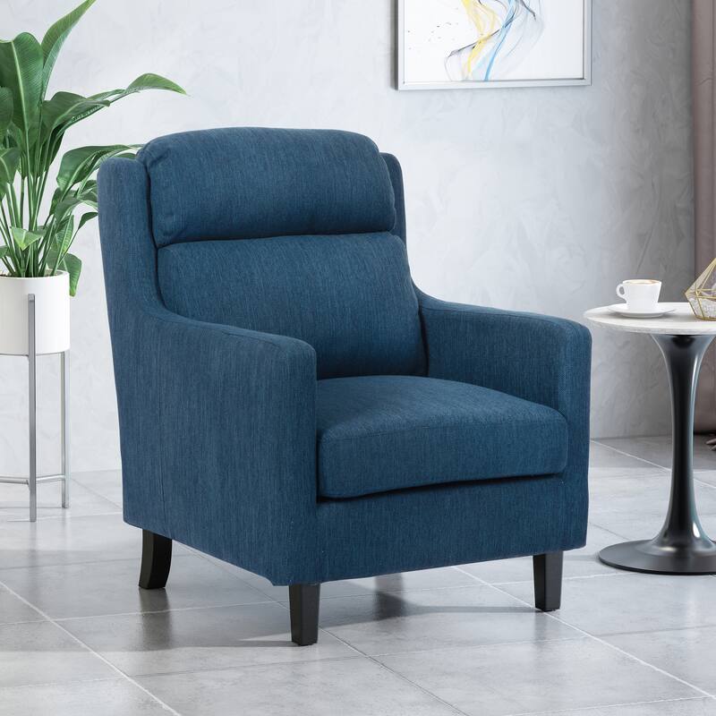 Bucklin Contemporary Pillow Tufted Fabric Club Chair by Christopher Knight Home