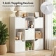preview thumbnail 7 of 7, Gymax 9-Cube Storage Organizer w/ 5 Doors Wooden Storage Cabinet & - See Details