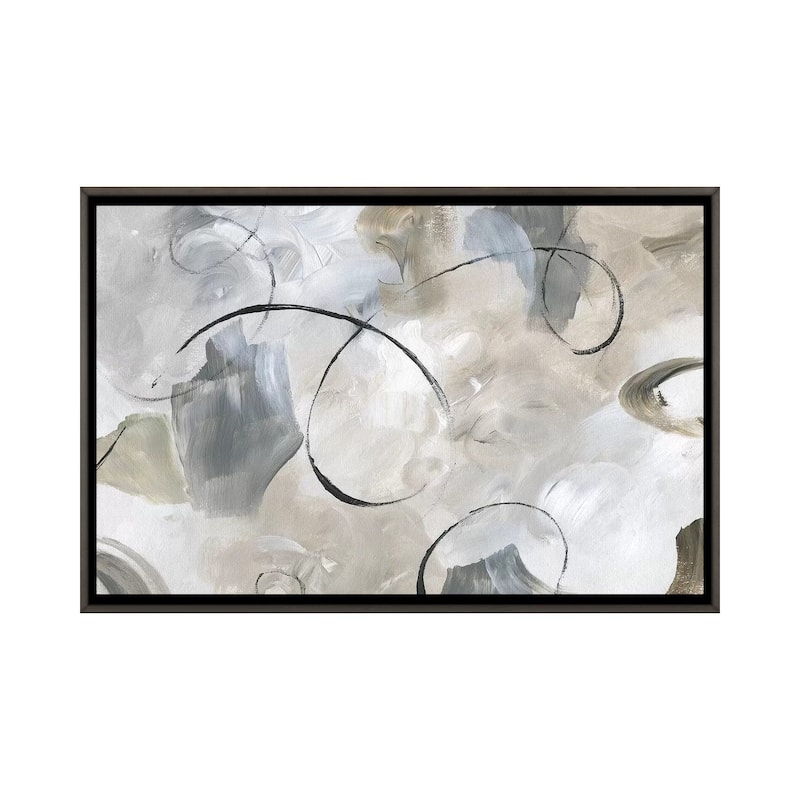 iCanvas "Crescendo" by Nan Framed - Charcoal - 26x40