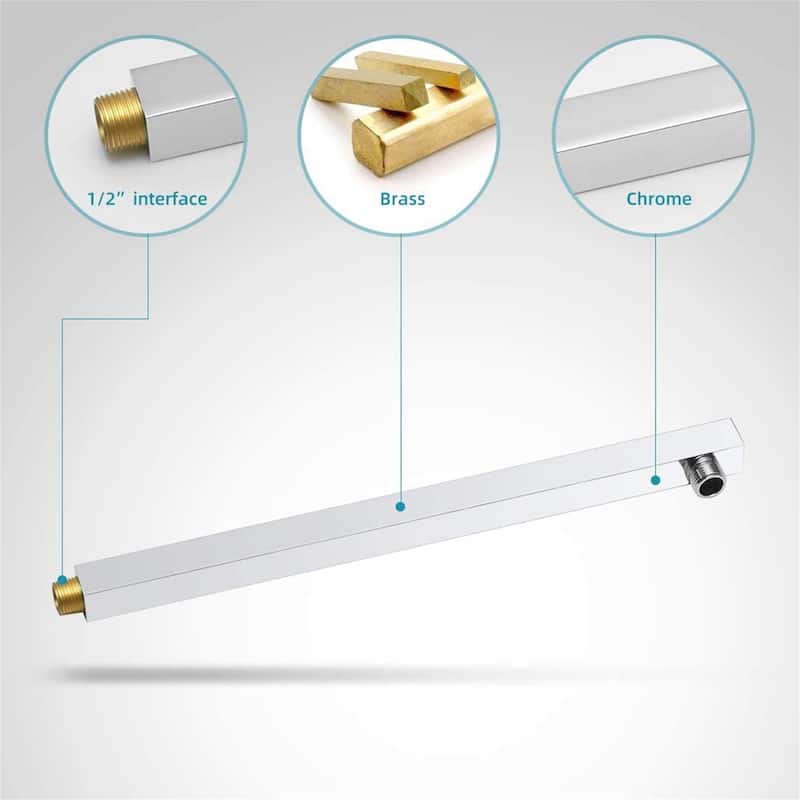 16 Inch Wall Mounted Shower Faucet With Handheld Shower Modern Shower System With Rain Shower Head With Pressure Balance Valve