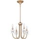 preview thumbnail 2 of 7, Remy 4-Light Bronze Gold Chandelier