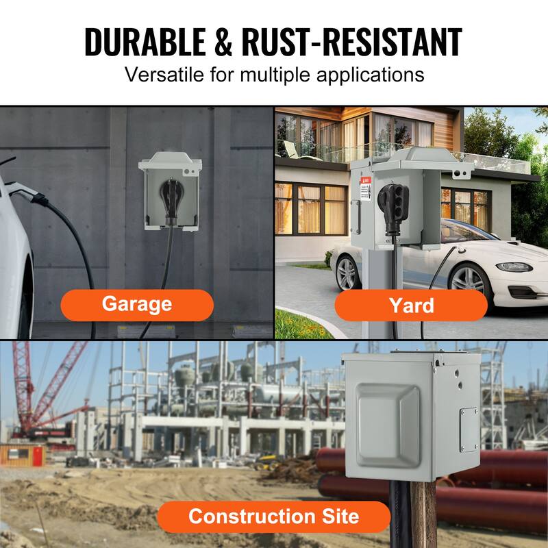 RV Power Outlet Box for RV Camper Trailer Motorhome - 50 Amp
