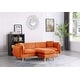 preview thumbnail 17 of 20, Brayden Fabric Sectional Sofa Chaise