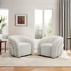 preview thumbnail 42 of 45, Upholstered Swivel Barrel Accent Chair Set of 2