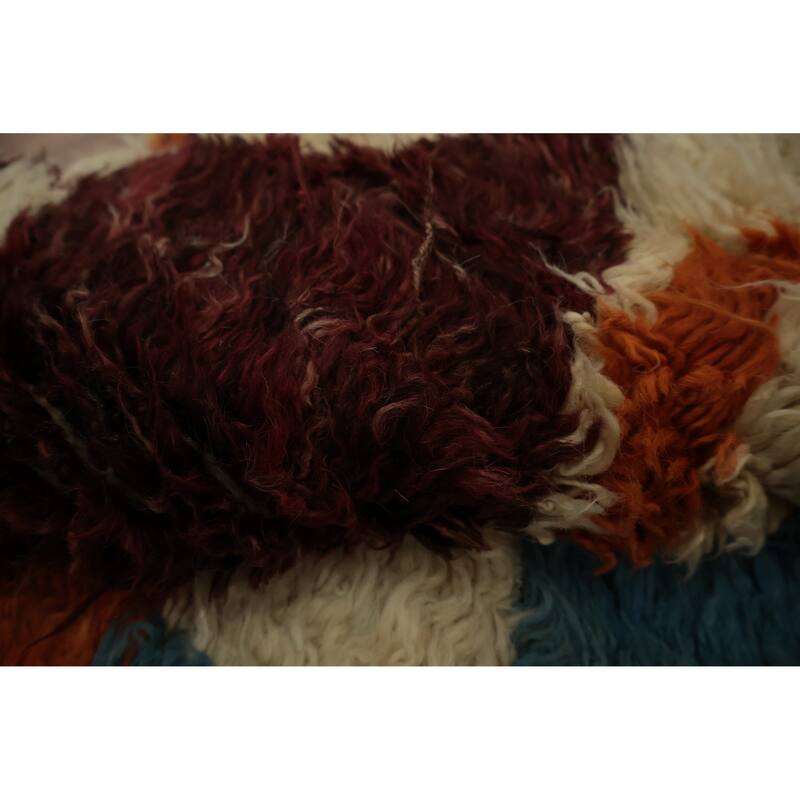 Hand Knotted Oriental 100% Wool Carpet Modern Tribal Beige & Ivories Moroccan Area Rug - 9' 2'' X 8' 2''