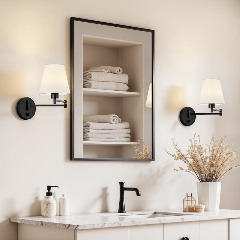 CO-Z Plug-in Swing Arm Wall Mount Sconce
