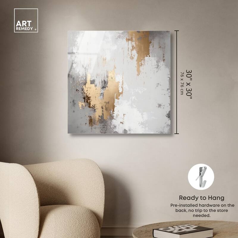 Ghostly Glimmer I Acrylic by Art Remedy, Ready to Hang