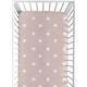 preview thumbnail 1 of 4, Mauve White Boho Sun Collection Girl Fitted Crib Sheet - Pink Dusty Rose Bohemian Celestial Sky Desert Sunshine Outdoors Nature