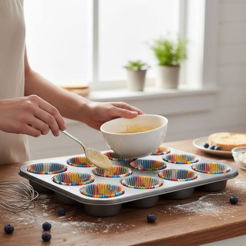 Chef Craft Birthday Balloon-Patterned Paper Baking Cups, 50 Count Cupcake Liners - 50 Pack