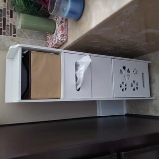 3-tier Portable Bathroom Waterproof Toilet Space Saver Storage Cabinet