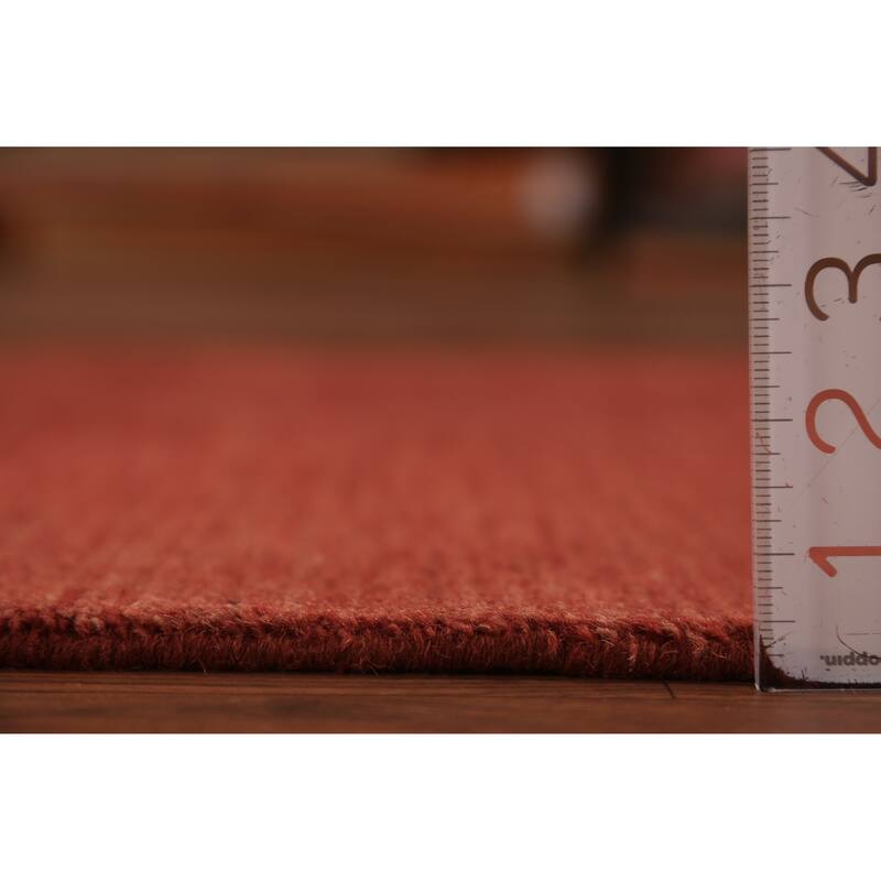 Modern Gabbeh Runner Rug Hand-Knotted Wool Carpet - 2'8" x 9'9"