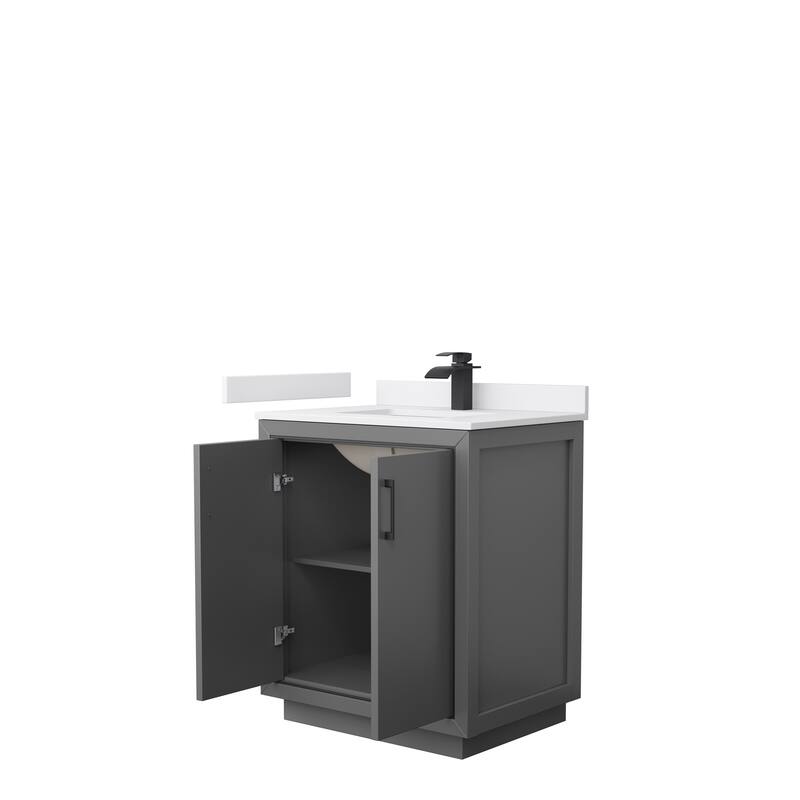 Icon Single Vanity Set, Cultured Marble Top, No Mirror