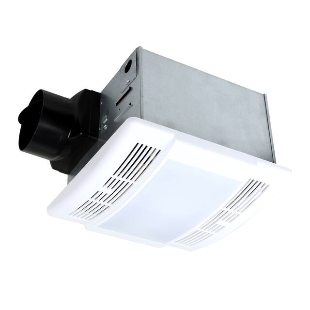 Ultra Quiet Bathroom Exhaust Fan with LED Light 90CFM 1.5 Sone Bathroom Ventilation Fan with Square Frosted Plastic Cover