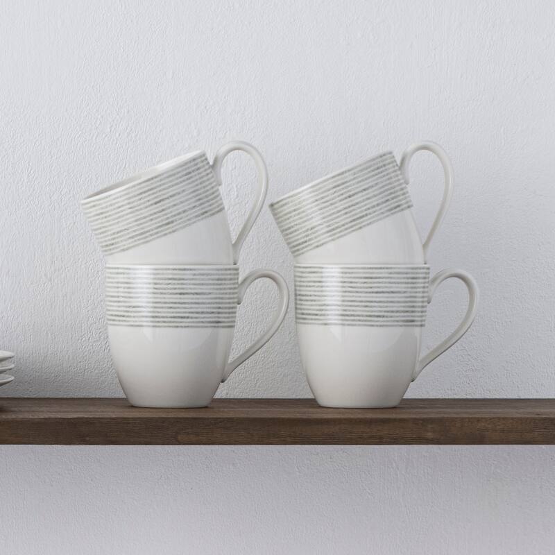 Noritake Hammock Set of 4 Mugs, 15 oz.
