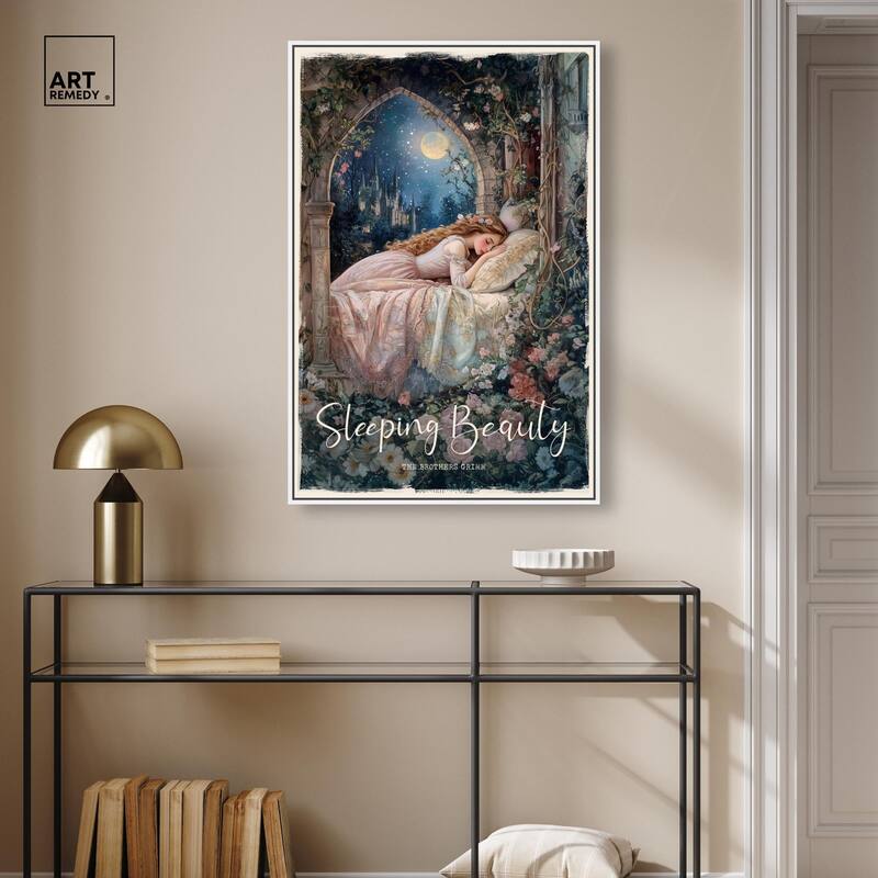 Classic Sleeping Beauty Canvas by Art Remedy