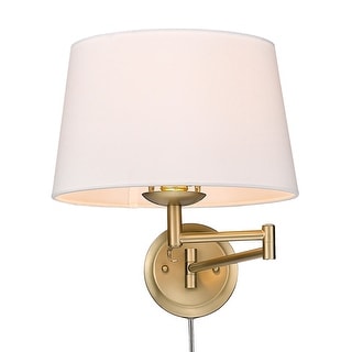 Wry Lighting Eleanor 1-light Swing Arm Wall Lamp in Matte Black and ...