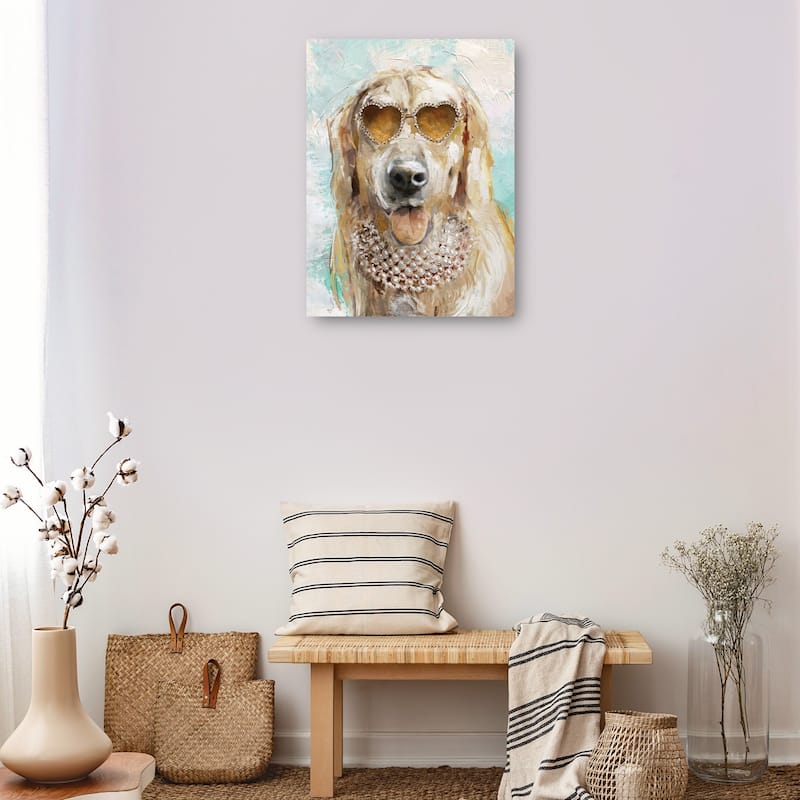 Doggie Divas II By Studio Arts Canvas Art Print