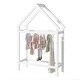 preview thumbnail 23 of 28, Wooden Twin House Bed with Integrated Shelves and Hanger for Kids Room
