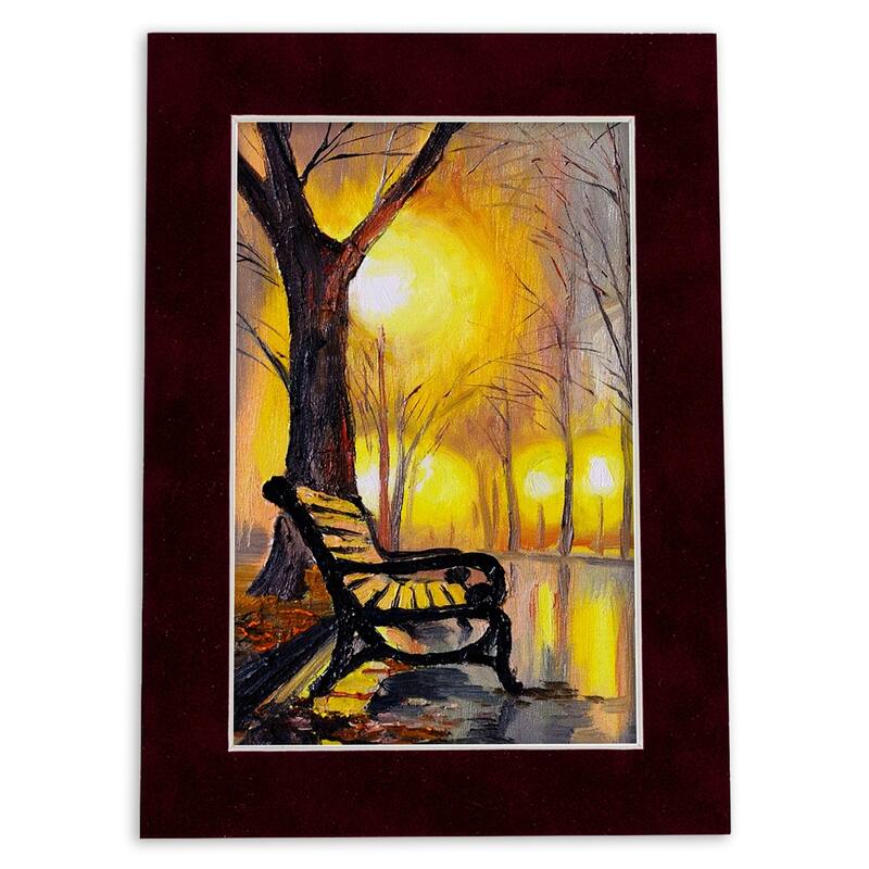 20x20 Mat for 8x8 Photo - Dark Red Suede Matboard for Frames Measuring 20 x 20 Inches - To Display Art Measuring 8 x 8 Inches