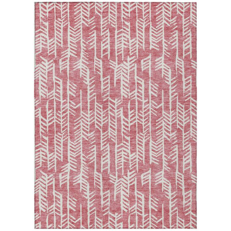 HomeRoots Tribal Transitional Rectangle Outdoor Rug