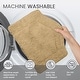 preview thumbnail 75 of 189, Home Weavers Waterford Collection Cotton Toilet Lid Rug | Elastic Fit | Fit Most Standard Toilet Lid | 18"x18"