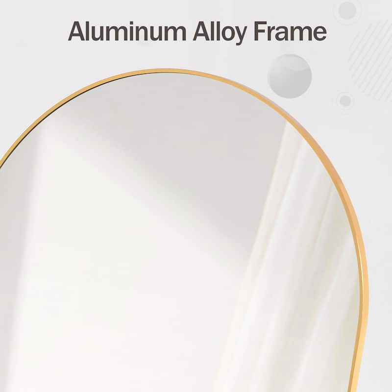 Arch Wall Mounted 34 x 32 Bathroom Vanity Mirror Unique Decor