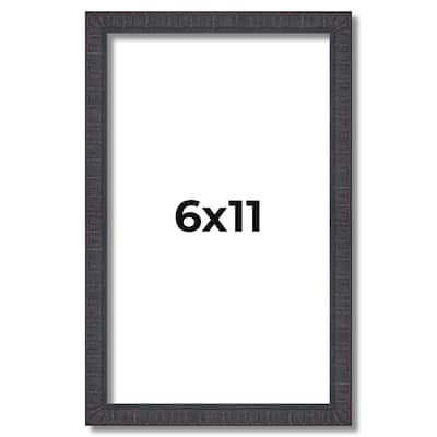 6x11 Frame Brown Solid Wood Picture Frame - Complete Modern Photo