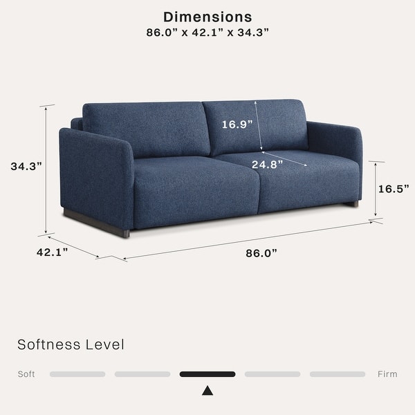 dimension image slide 0 of 7, Serta Tyson Convertible Sofa