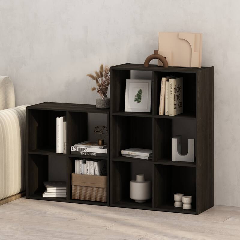 Furinno Pelli Cubic Storage Cabinet, Bookcase, Bookshelf, 6-Cube, White