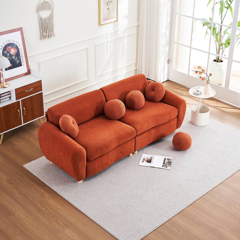 84"Modern Chenille Sofa Couch for Living Room