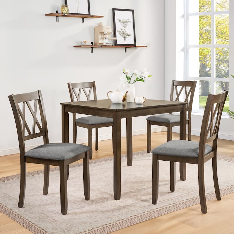 Wood Dining Chair Solid Chair Set of 4