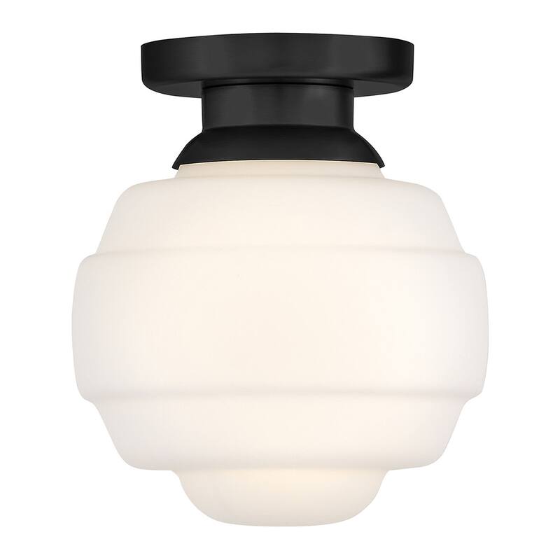 Lark 84321 Penny 9" Wide Semi-Flush Globe Ceiling Fixture