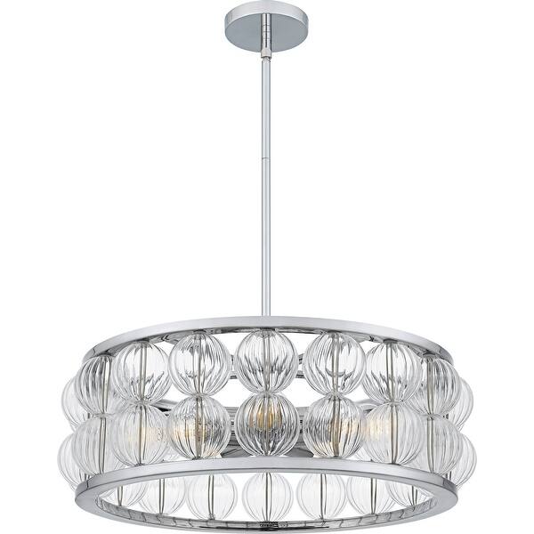 slide 2 of 9, Terrarock 5-Light Polished Chrome Pendant