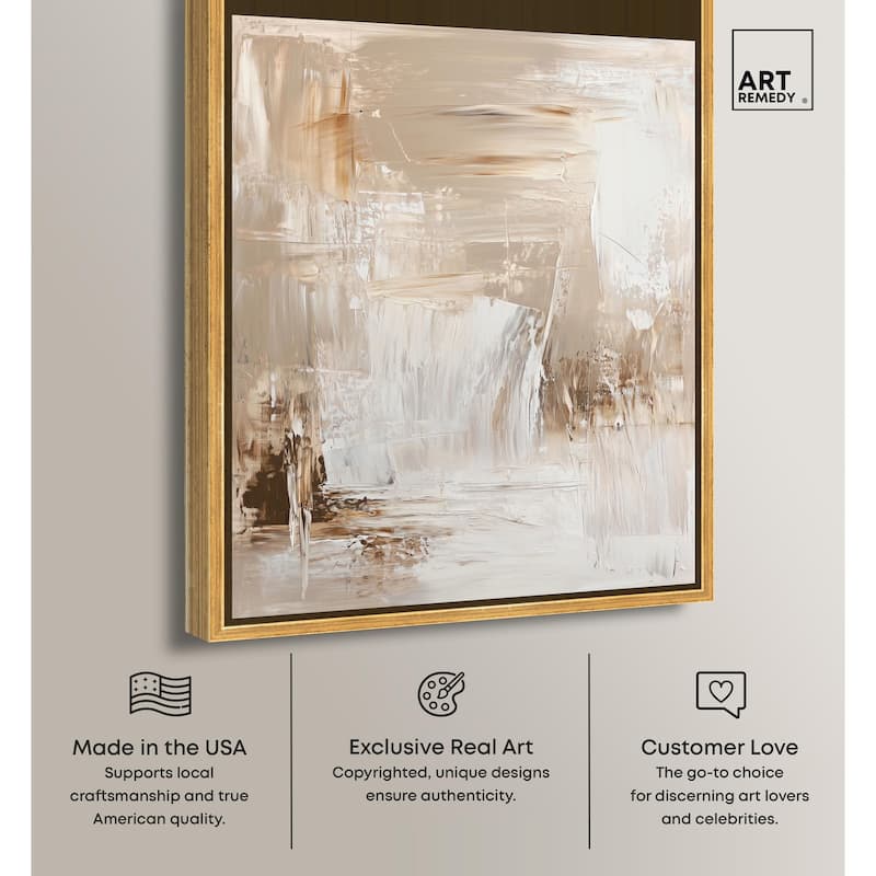 Latte Layers II Canvas by Art Remedy