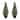 3FT Faux Cedar Tree, Outdoors UV Protection Faux Cedar Tree Pine Tree, Outdoor Front Porch Décor 2Pcs