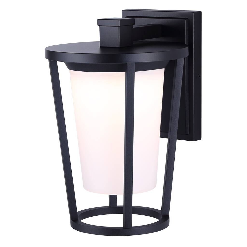 VERO LED Outdoor Wall Lantern, Black Finish, Modern Down-Light