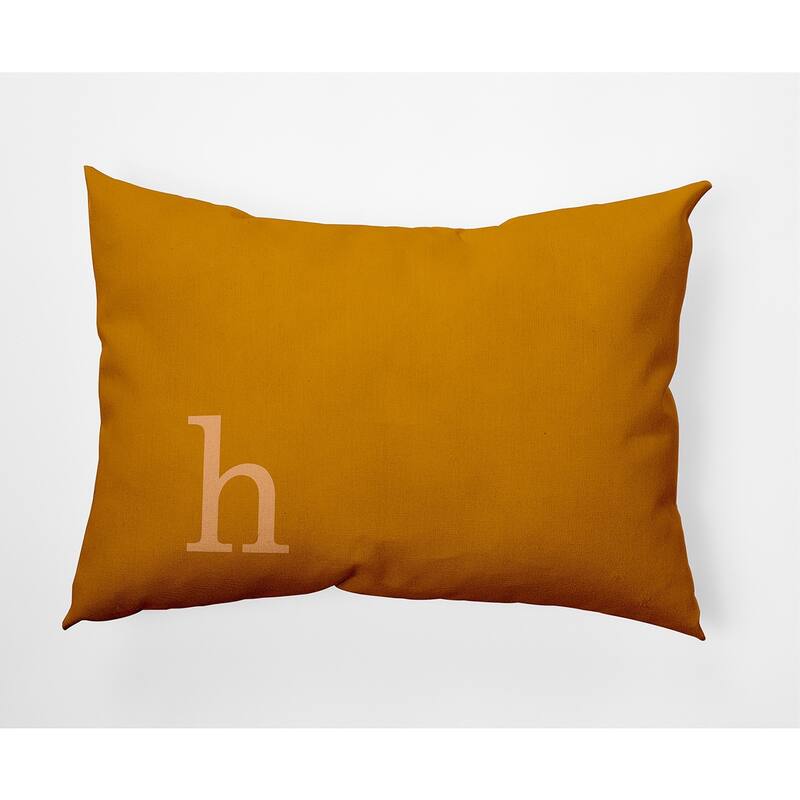 Modern Monogram Decorative Throw Pillow - 14" x 20" - h