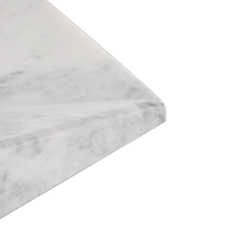 Marble Geometric Square Tray - White - Roche River Decor