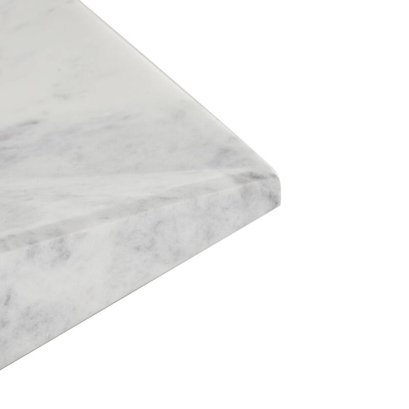 White Marble Square Geometric Living Room Decor Tray