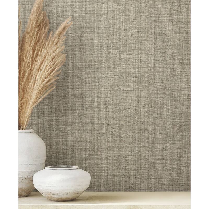 Clarkson Stone Woven Wallpaper