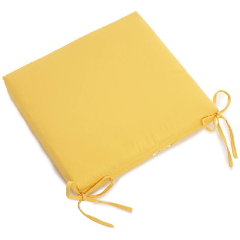 20-inch by 19-inch Twill Indoor Chair Cushion (Set of 1, 2, or 4) - 20 x 19 - Single - Sunset