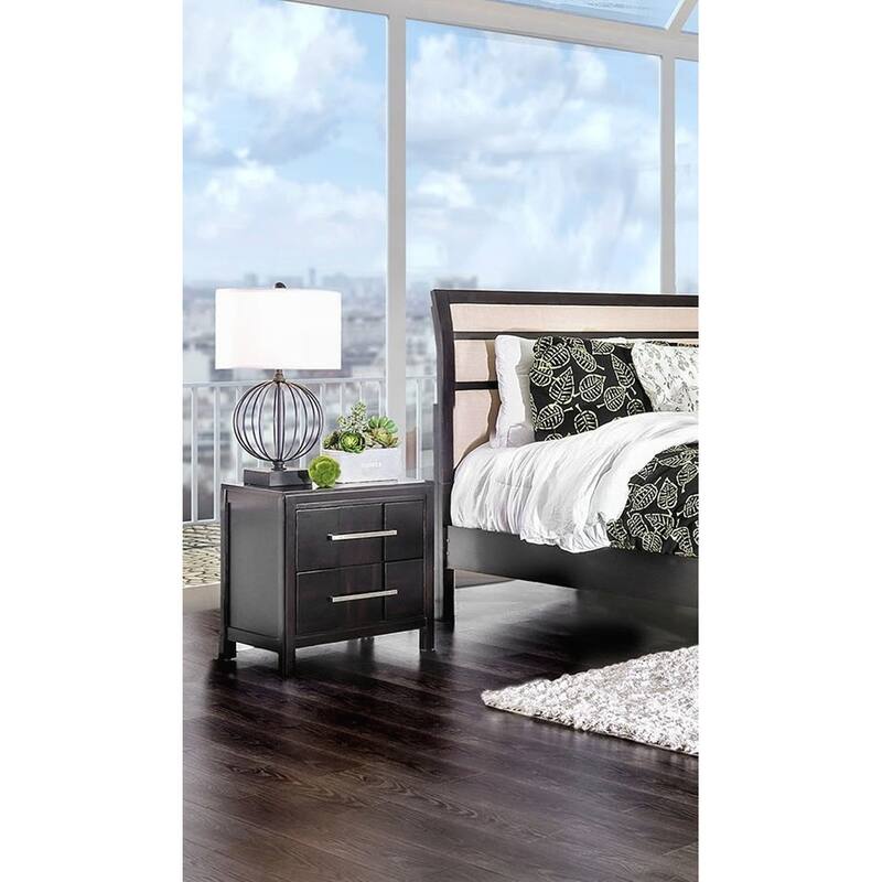 Charming Transitional Nightstand with Advanced Drawer Construction for Bedroom Enhancement