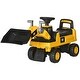preview thumbnail 10 of 8, CAT Licensed Ride-On Excavator for Kids with Functional Shovel & Hidden Storage - Yellow
