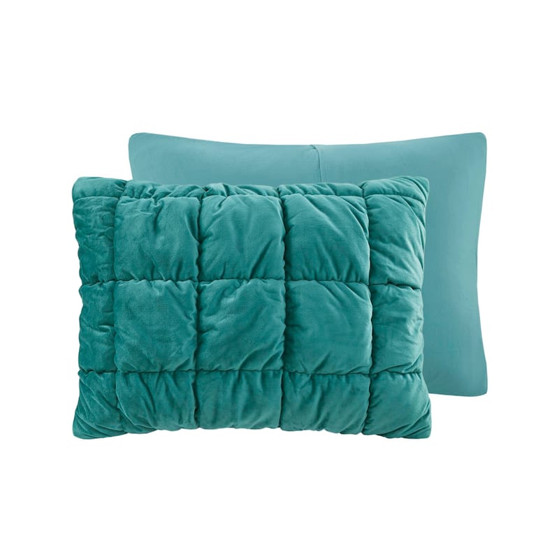 Intelligent Design Velvet Dream Puff 3 Piece Comforter Set
