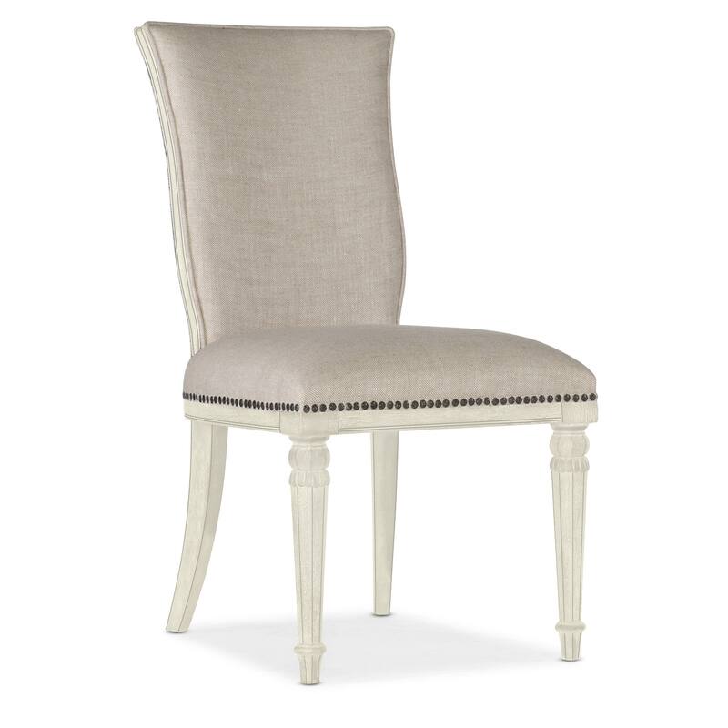 Hooker Furniture 5961-75510-02-SINGLE Traditions 22" Fabric Dinner - Creamy Magnolia - Creamy Magnolia