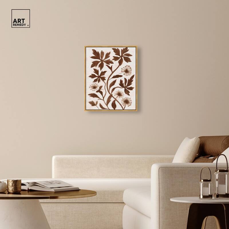 Sepia Sepal I Canvas by Art Remedy