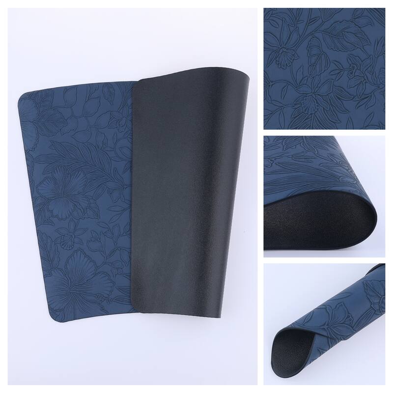 Set of 6 Place Mat, Faux Leather Placemats for Kitchen Dining Table Decor, Table Placemats Wipeable Table Mat - 19*12in