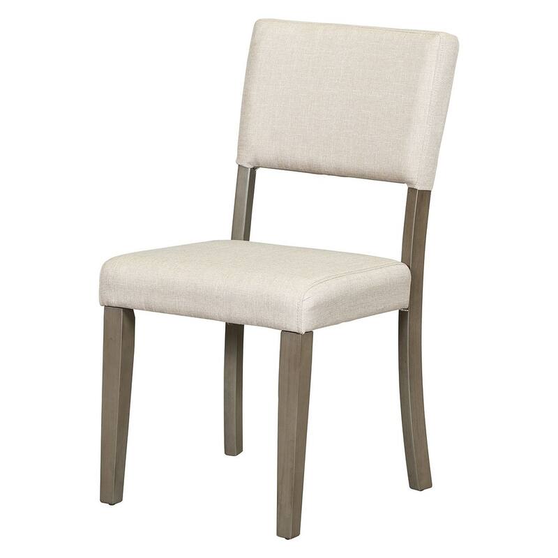 5 PCS Retro Round Dining Table Set for 4 with 4 Upholstered Chairs